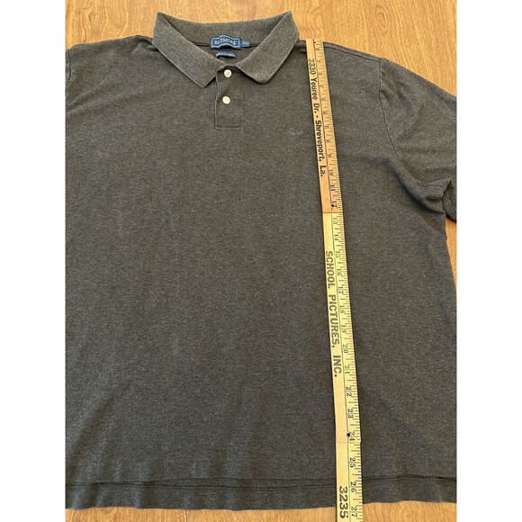 Biltmore Polo Shirt Men's XXL Gray Interlock Short Sleeve Collared 100% Cotton - Picture 5 of 9